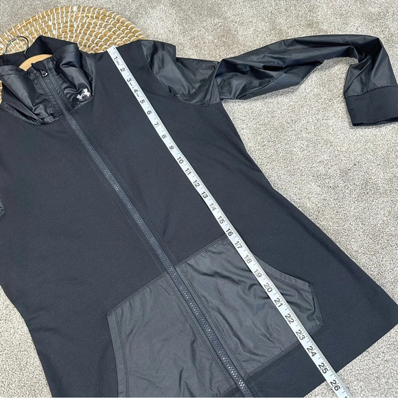 Under Armour Women’s Fitness Sweatshirt Studio Essential Jacket Full Zip Black M - Picture 11 of 15